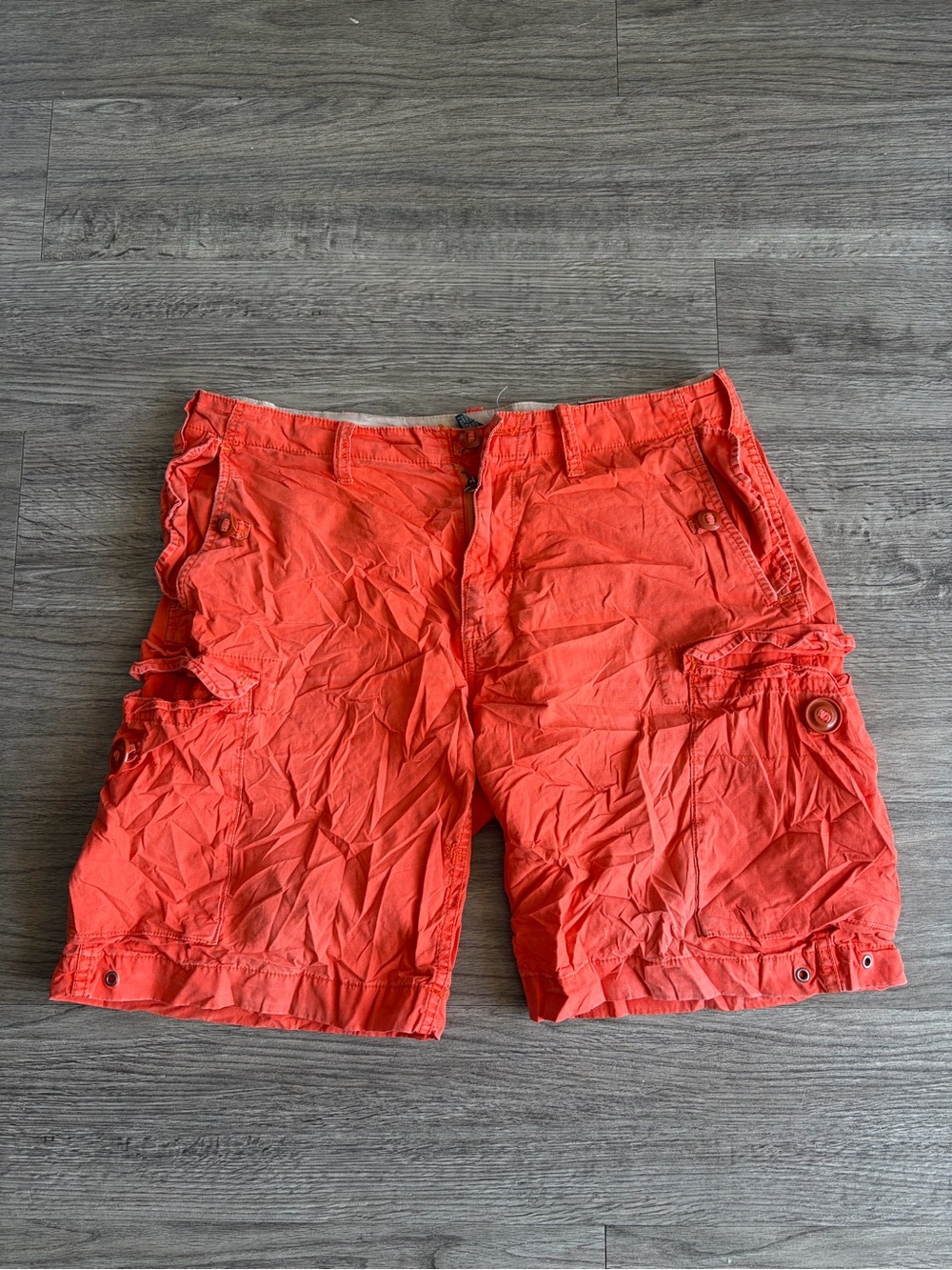 90s polo by Ralph Lauren Orange military Cargo Shorts